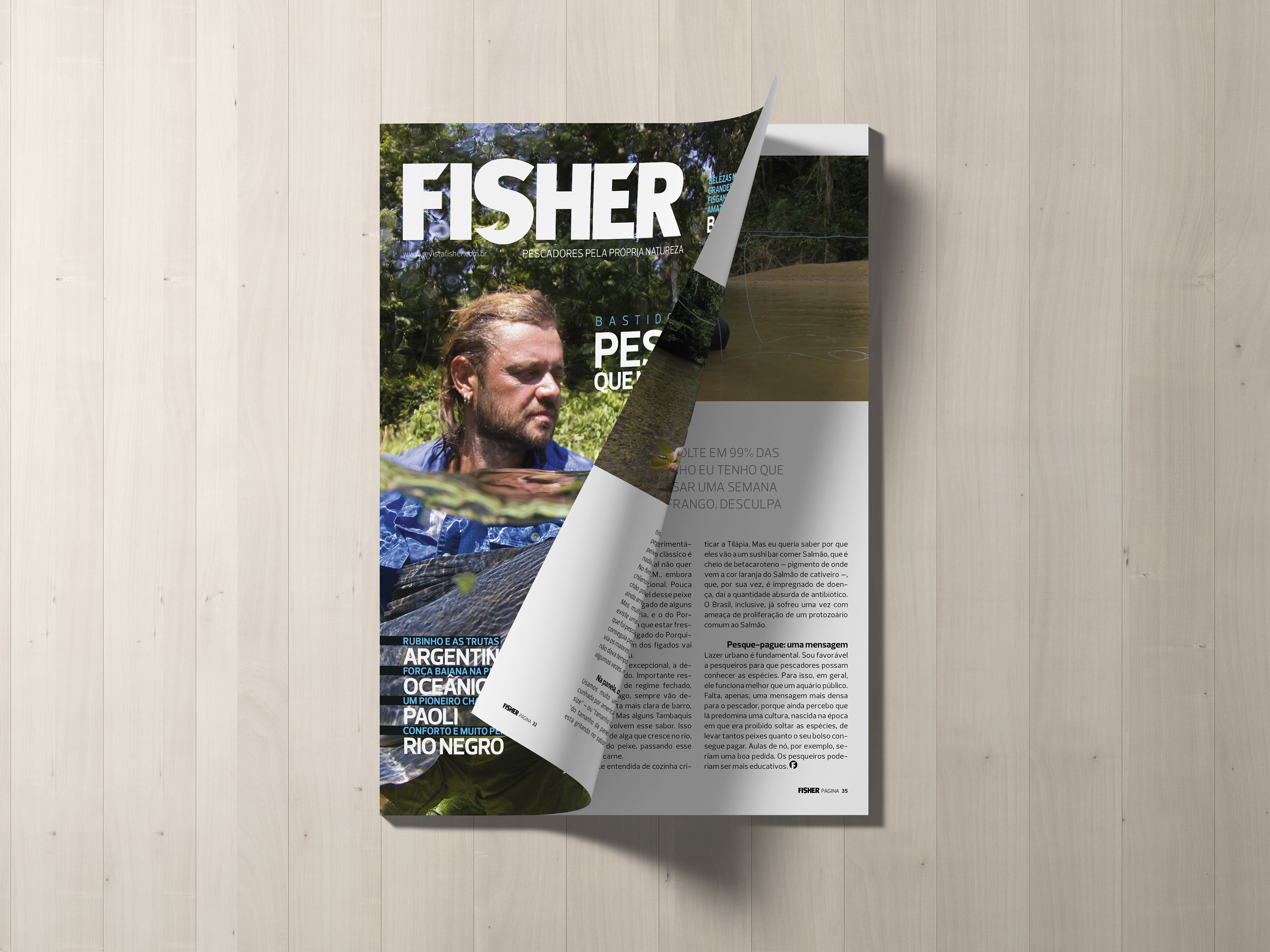 Páginas da Revista Fisher